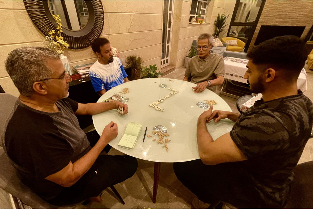 Dominoes is a popular game in Bahrain