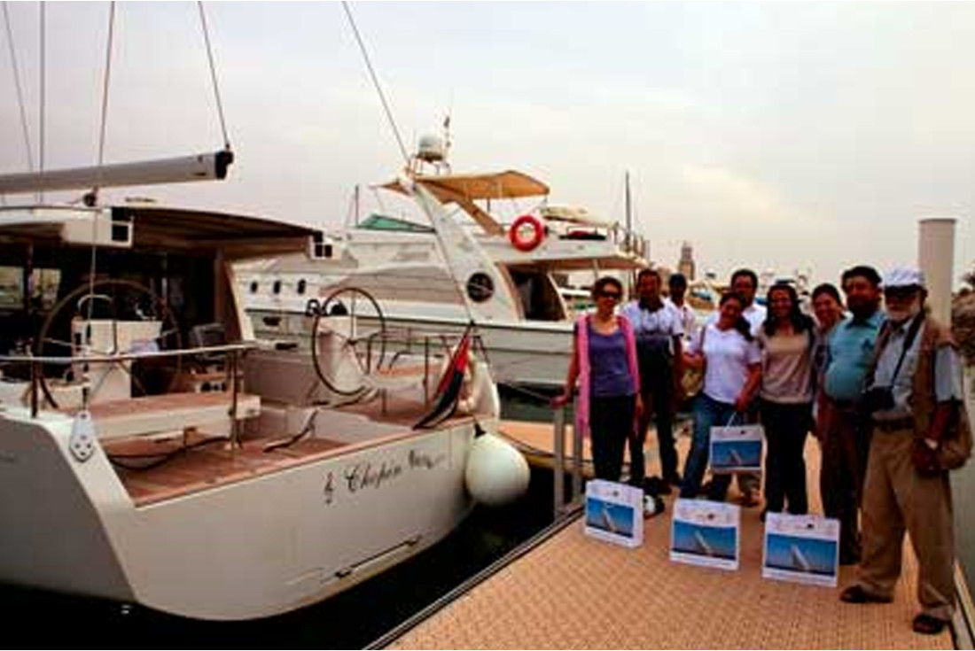 The team at the marina 