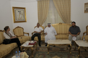 The team with H.E. Waheed Mubarak Sayyar, Ambassador of Bahrain to Qatar