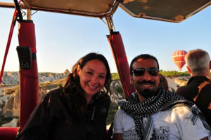 Ammar with Mellissa balloon ride